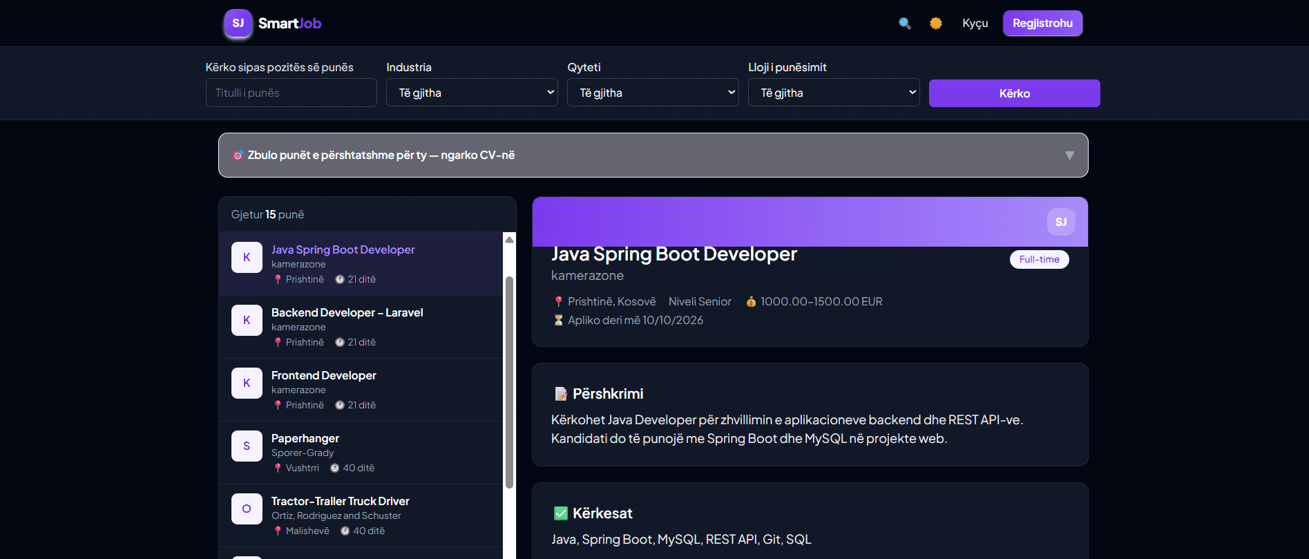 SmartJob - Job Portal